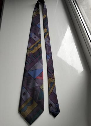 Краватка галстук з візерунком вінтаж3 фото
