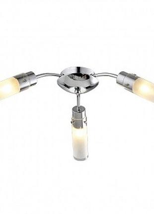 Люстра на три плафона мінімалізм металік