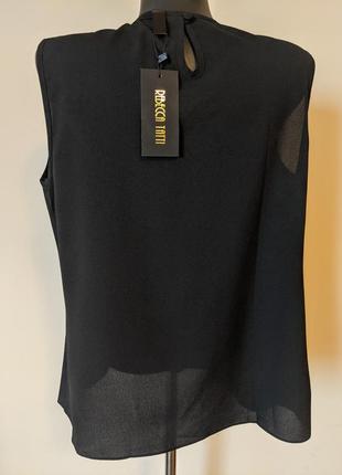 Женская черная блузка3 фото