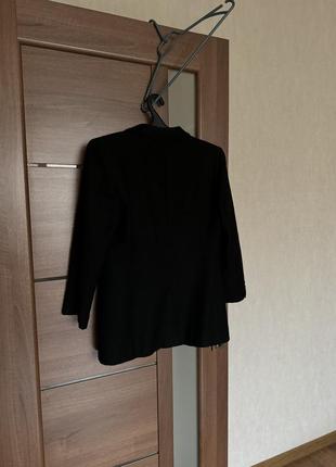 Трендовый черный теплый шерстяной италия стильный пиджак блейзер жакет  размер м-л2 фото