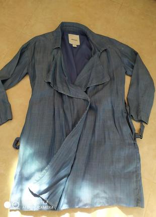 Тренч плащ " джинсовый" 3