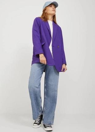 Фіолетовий піджак, оверсайз піджак від бренду jjxx3 фото