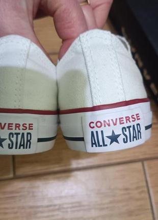 Кеды низкие белые converse m7652c all star ox optical white original оригинал4 фото