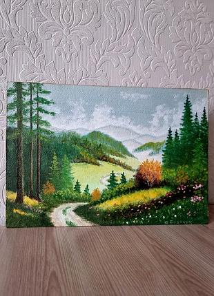 Авторська картина "відпустка в карпатах" ярослав боярчук