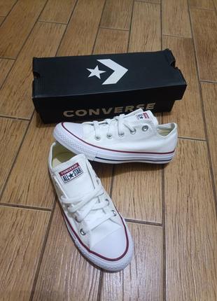 Кеди низькі білі converse m7652c all star ox optical white original оригінал