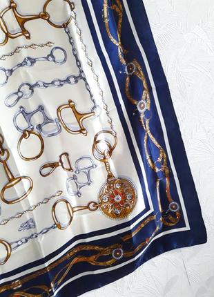 Стильный платок из искусственного шелка, 90×90см, glitter6 фото