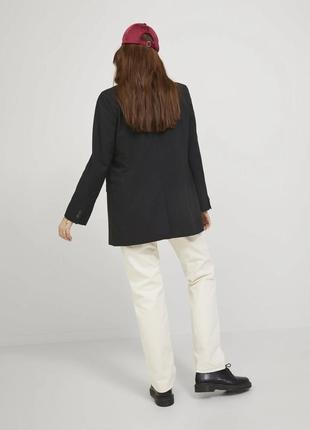 Чорний піджак, оверсайз піджак, чорний подовжений піджак від бренду jjxx4 фото