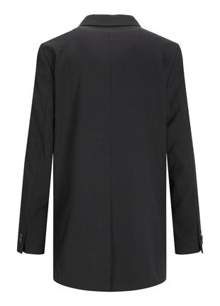 Чорний піджак, оверсайз піджак, чорний подовжений піджак від бренду jjxx9 фото