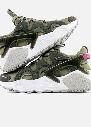 Чоловічі кросівки хакі з сірим nike air huarache craft"khaki"