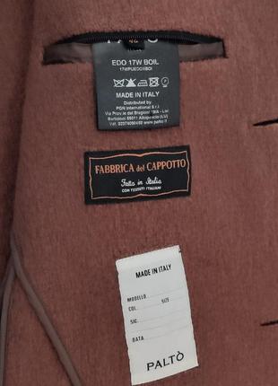 Чоловіче якісне пальто з капюшоном  вовна оригінал кемел італія palto fabbrica del cappotto5 фото