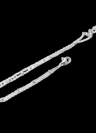 Браслет на руку finding двойной плетение крест бусины сталлистый нержавеющая сталь 19 см