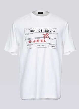 Футболка diesel white t-shirt