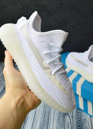 Adidas yeezy boost 350 білі кросівки адідас адидас изи буст кроссовки