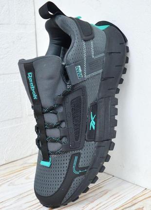 Reebok kinetica edge сірі з бірюзою, сітка рибок кинетика кроссовки рібок5 фото