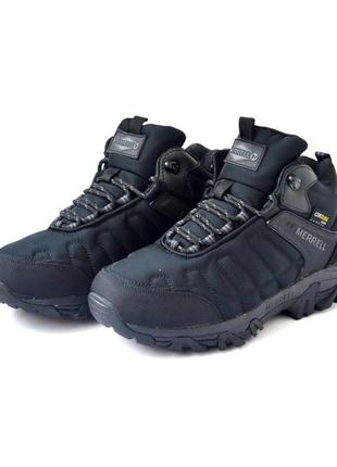 Merrell vibram cordura чорні хутро кросівки чоловічі мерели кроссовки3 фото