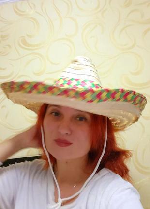 Мексиканская соломенная шляпа6 фото