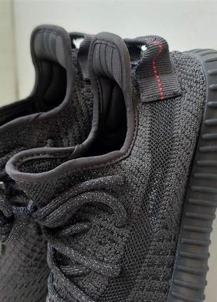 Adidas yeezy boost 350 чорні топ, повний рефлектив8 фото