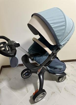 Коляска stokke xplory v3 2in1, люлька та прогулянковий блок5 фото