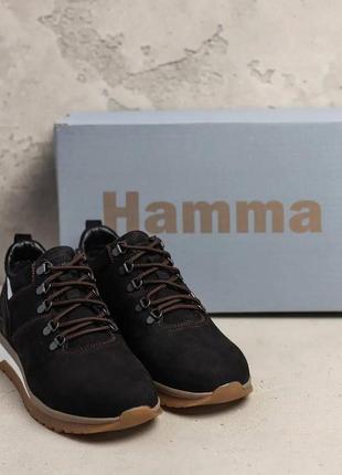 Чоловічі шкіряні кросівки hamma6 фото