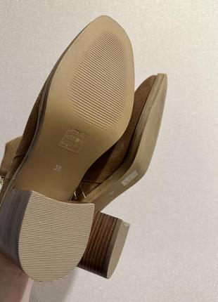Жіночі замшеві черевики, ботильйони schuh, руді, 39 індія6 фото