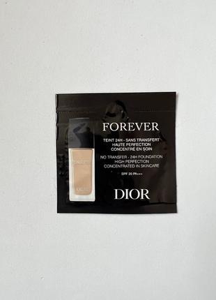 Dior forever clean matte high perfection 24 h тональная основа пробник1 фото