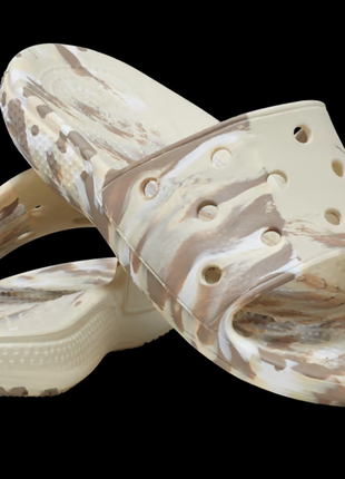Шльопанці crocs classic marbled slide оригінал
