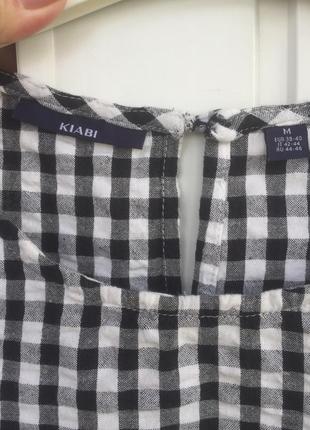 Kiabi хлопковая блузка с воланами размер м6 фото
