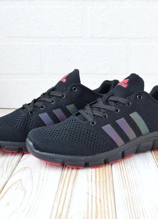 Adidas climacool чорні з перламутром, сітка кросівки адідас клімакул адидас климакул кроссовки4 фото