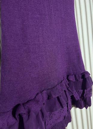 Жіноча фіолетова вʼязана сукня сарафан silvian heach4 фото