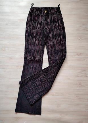 Брюки. блестящие брюки. вельветовые брюки. xs. s.6 фото