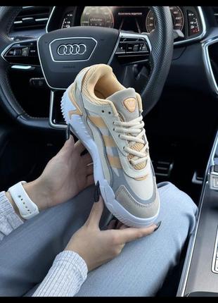 Жіночі кросівки adidas originals niteball ll beige sand white4 фото