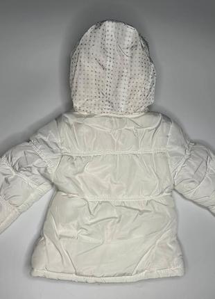 Курточка дитяча біла для дівчинки весняна2 фото