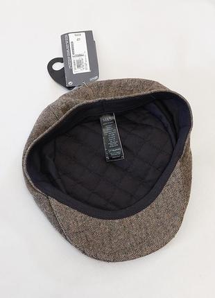 Жиганка кепка m&s wool rich textured flat cap with stormwear™5 фото