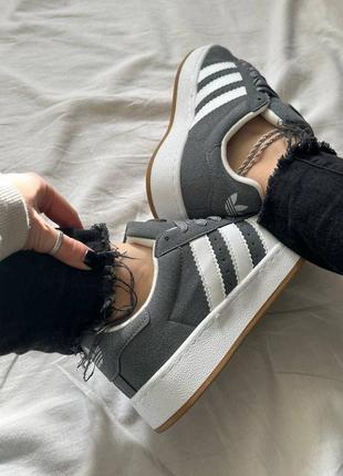 Кросівки adidas campus grey white9 фото