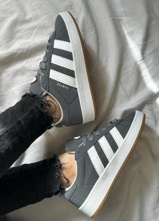 Кросівки adidas campus grey white8 фото