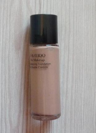 Тональный крем двойного действия shiseido the makeup dual balancing foundation spf 15 тон b80 тестер3 фото