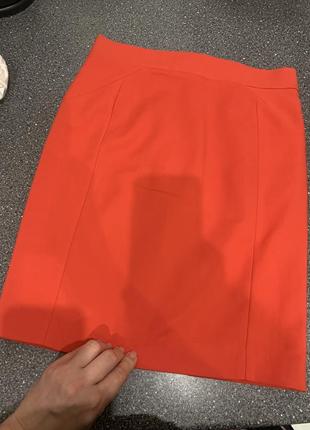 Базовая, яркая юбка-карандаш, h&m, размер м/386 фото