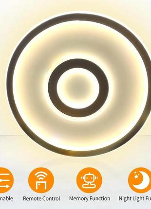 Frontoppy сучасна люстра стельового освітлення з пультом ду 60 в стельовий світильник