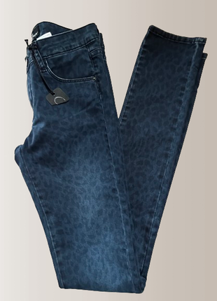 Джинси cimarron/тунис жіночі skinny темно сині леопард р.25 нові