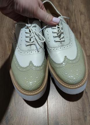 Броги шкіряні ботінки черевики оксфорди лофери6 фото