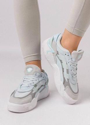 Женские кроссовки adidas originals niteball ll turquoise white, женские кеды адидас бирюзовые. женская обувь