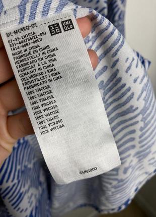 Сорочка теніска гавайка у принт uniqlo2 фото