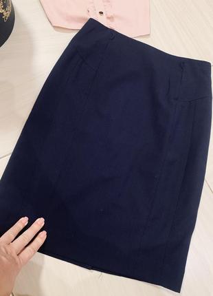 Базовая юбка-карандаш,классика, h&m, размер 34, с/хс3 фото