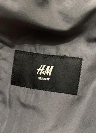 Продам піджак h&m slim fit сірий чоловічий2 фото