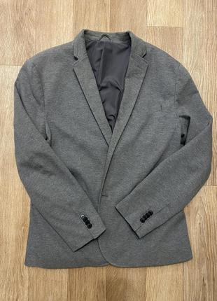 Продам піджак h&m slim fit сірий чоловічий1 фото