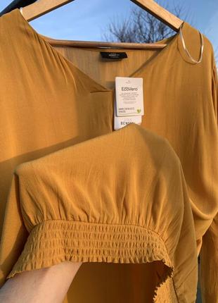 Новая женская блуза в жёлтом цвете от gina benotti на лето (хл-2хл)6 фото