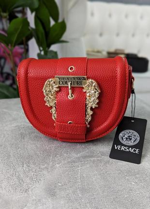 Женская сумка versace jeans couture клатч версаче красный