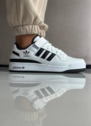 Adidas forum white black7 фото