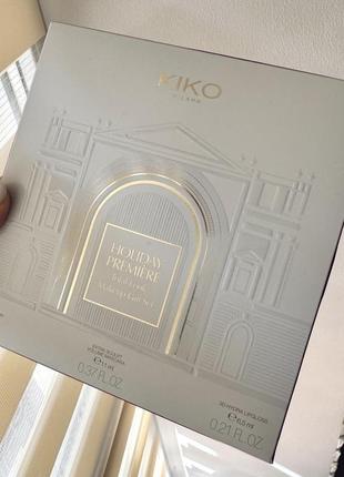 Набір подарунковий kiko milano holiday première total look makeup gift set туш блиск подарочный набор5 фото