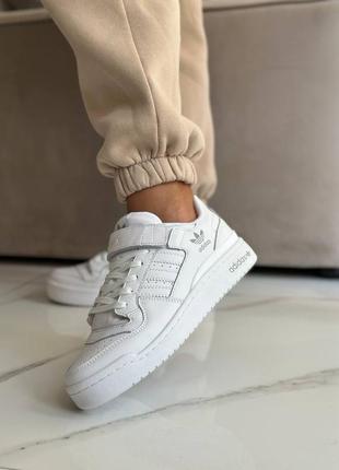 Adidas forum full white8 фото